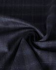 Navy Shiny Suiting Fabric 6357