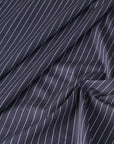 Navy Striped Poplin 3276