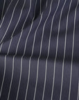 Navy Striped Poplin 3276