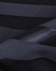 Navy Striped Satin Fabric 99373