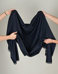 Navy Stripped Suiting Fabric 3990