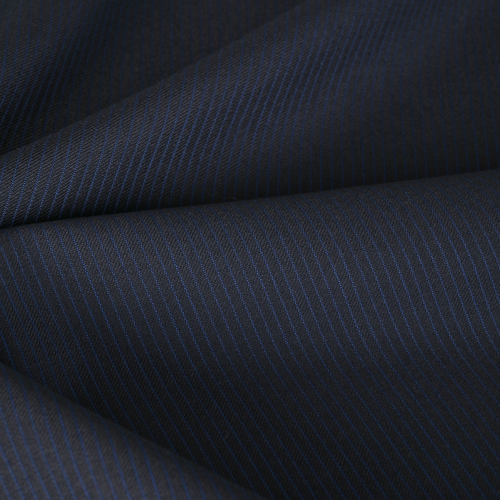 Navy Stripped Suiting Fabric 3990