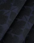 Navy and Black Jacquard Fabric 95394
