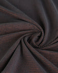 Navy and Orange Corduroy Fabric 3733