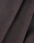 Navy and Orange Corduroy Fabric 3733