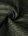 Olive Green Check Coating Fabric 7972