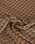 Orange Blouse Weight Print Fabric 5605