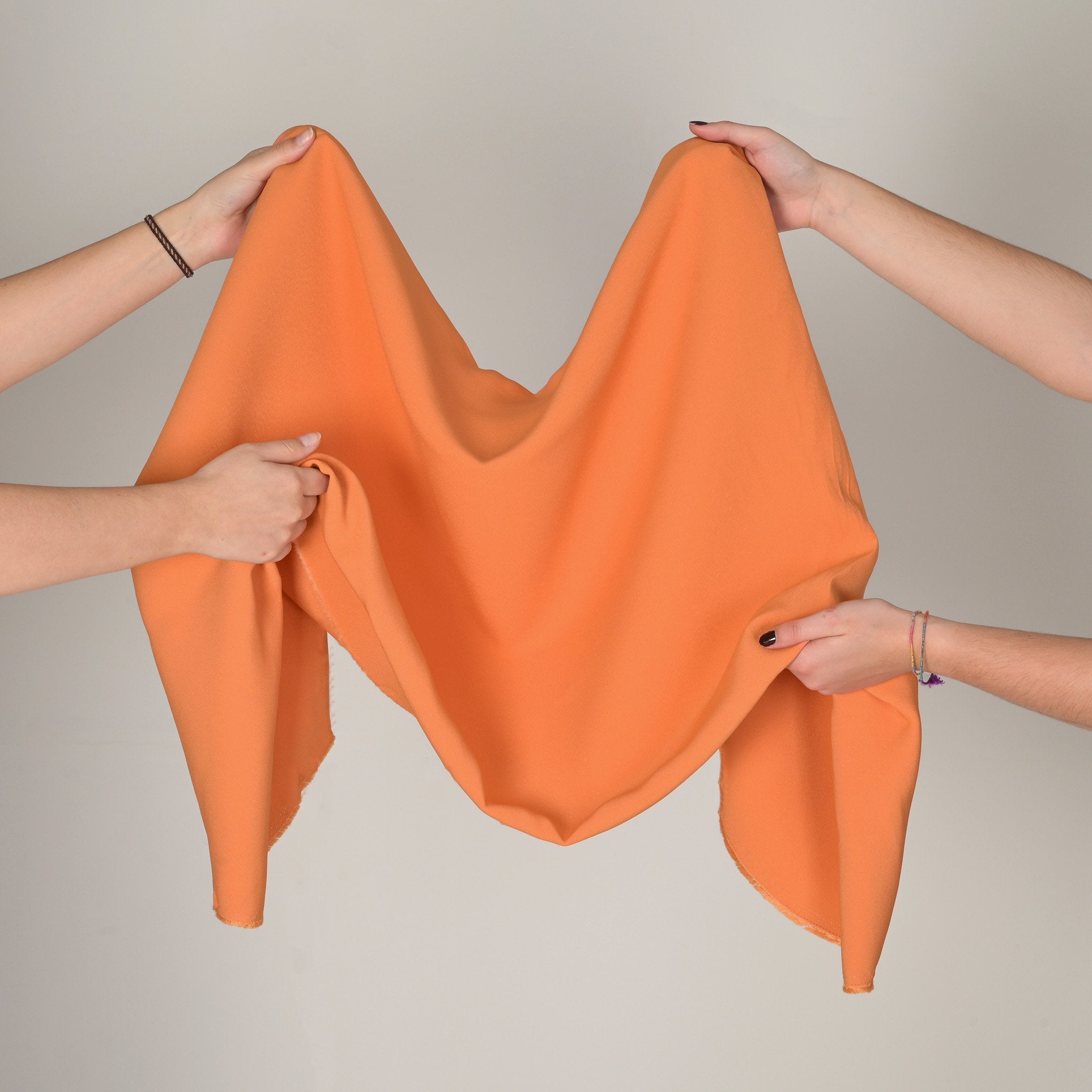 Orange Crepe Fabric 2688