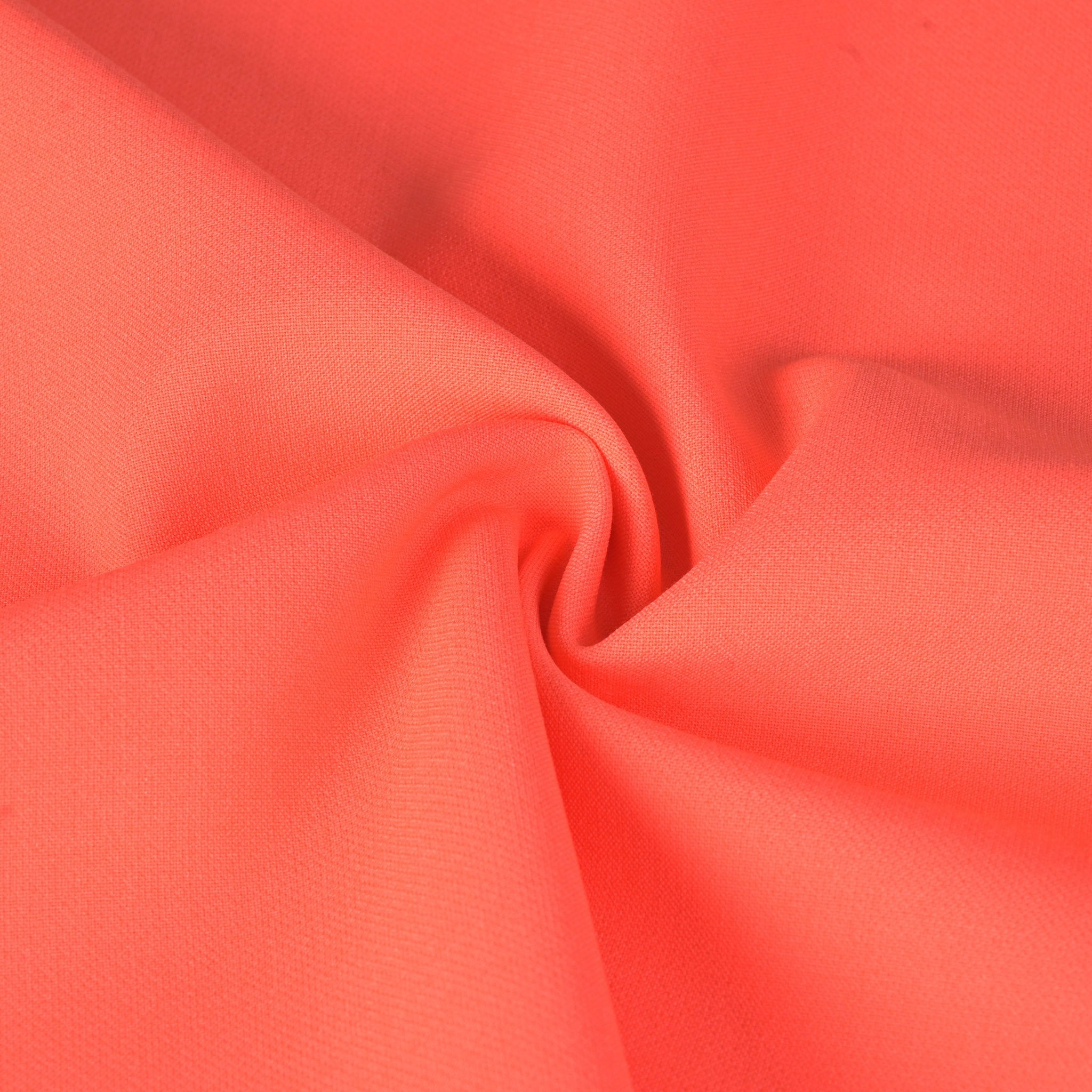 Orange Neon Double Weave Fabric 2545
