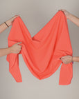 Orange Neon Double Weave Fabric 2545