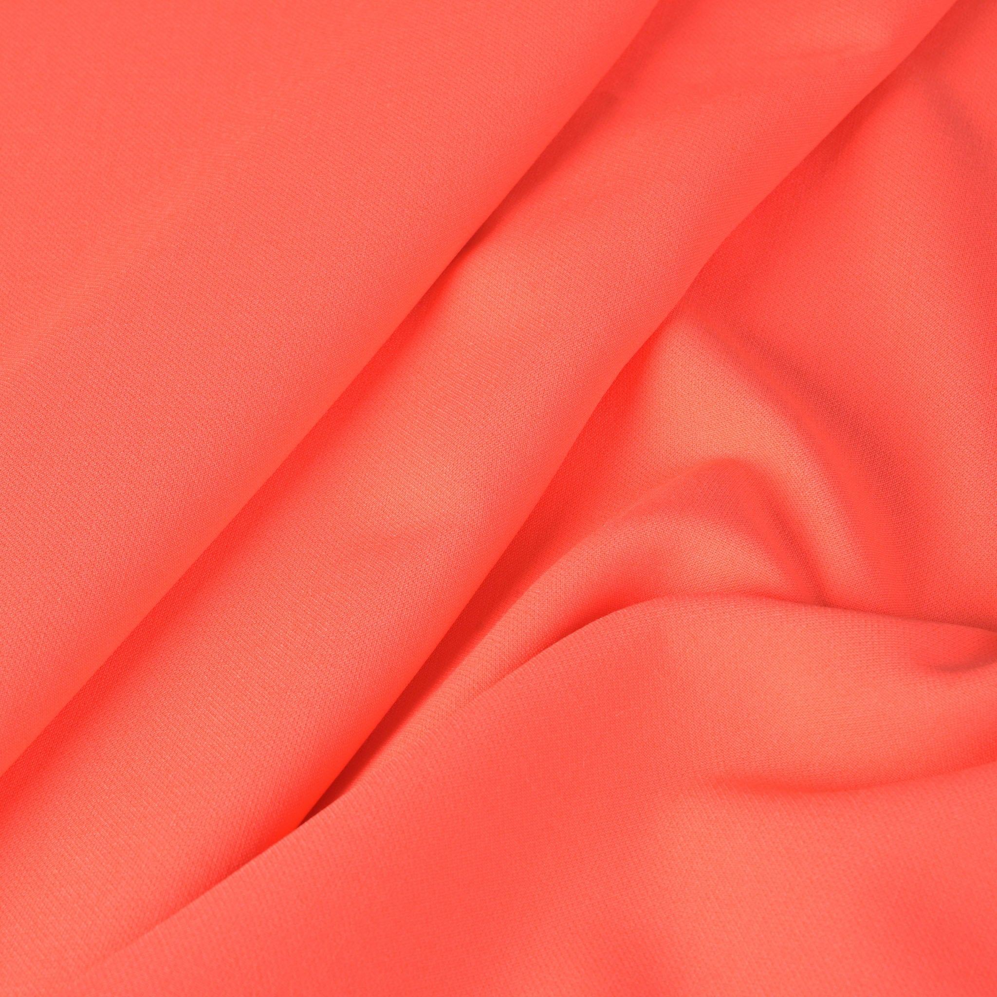 Orange Neon Double Weave Fabric 2545