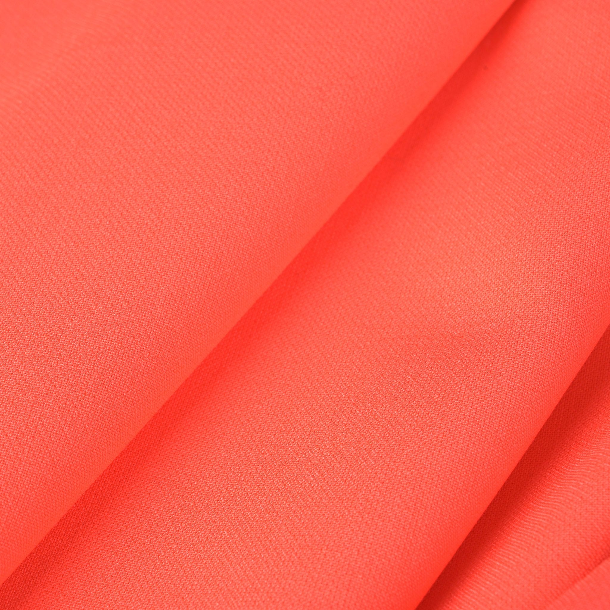 Orange Neon Double Weave Fabric 2545