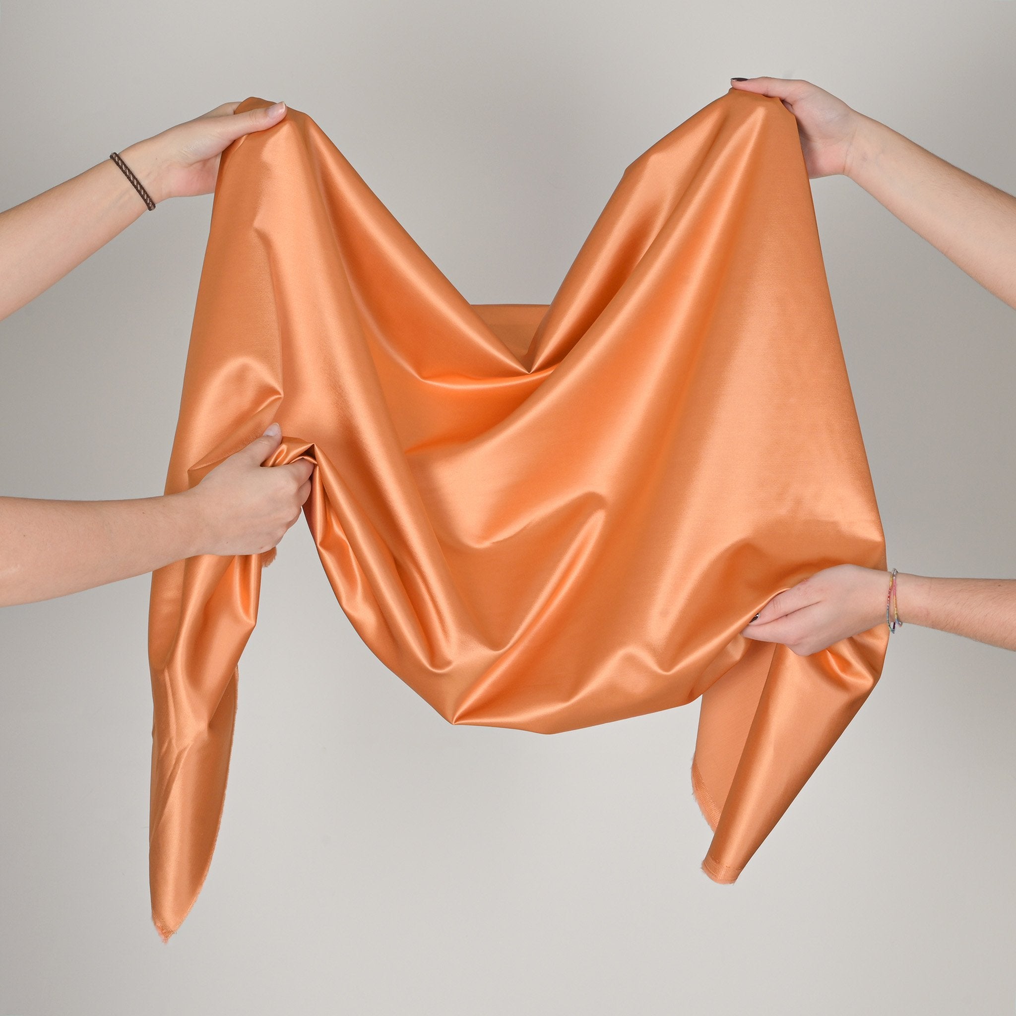 Orange Satin Fabric 404