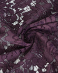 Purple Floral Lace Fabric 81969