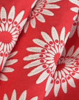 Red Floral Jacquard Fabric 95323