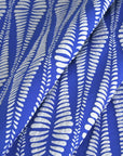 Royal Blue Jacquard Fabric 95326