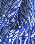 Royal Blue Jacquard Fabric 95326