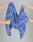 Royal Blue Jacquard Fabric 95326