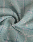 Turquoise Coating Plaid Fabric 96261