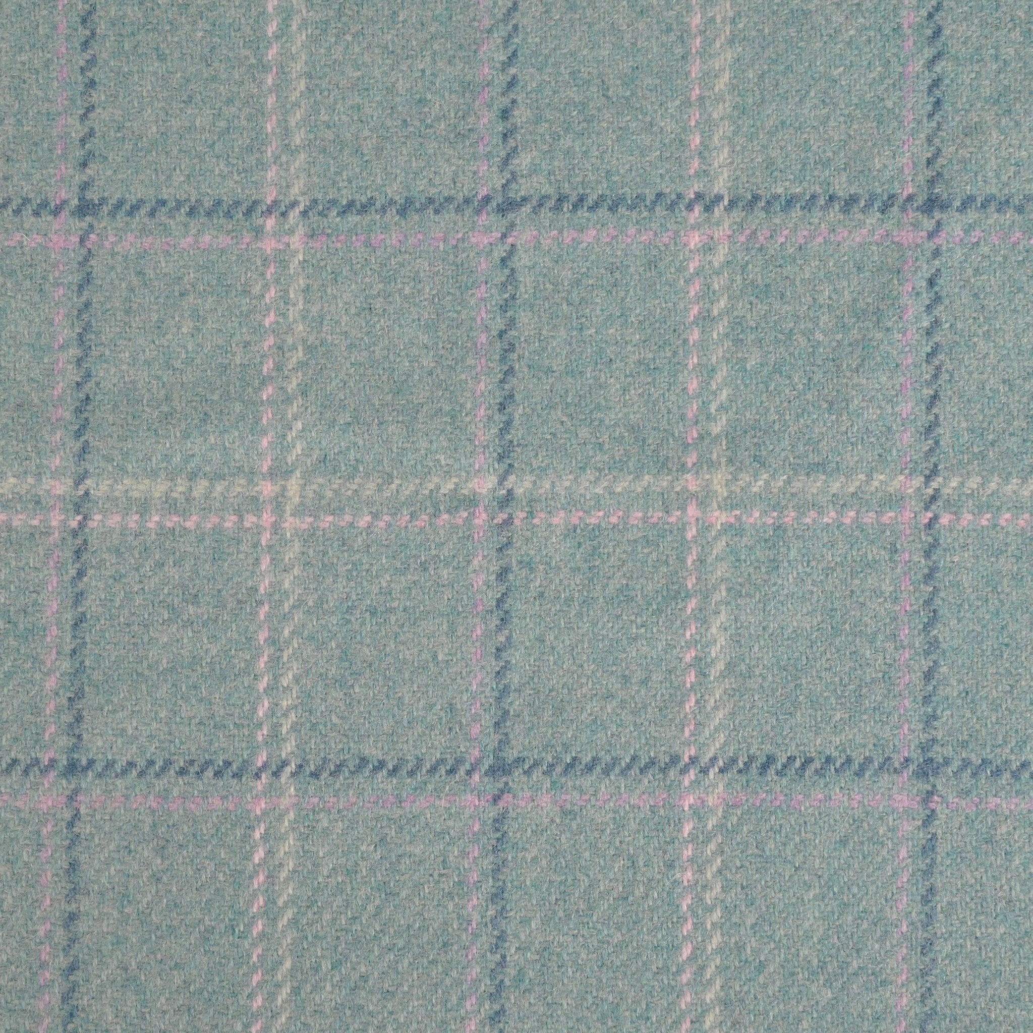Turquoise Coating Plaid Fabric 96261