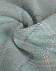 Turquoise Coating Plaid Fabric 96261