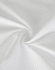 White Abstract Jacquard Fabric 97090