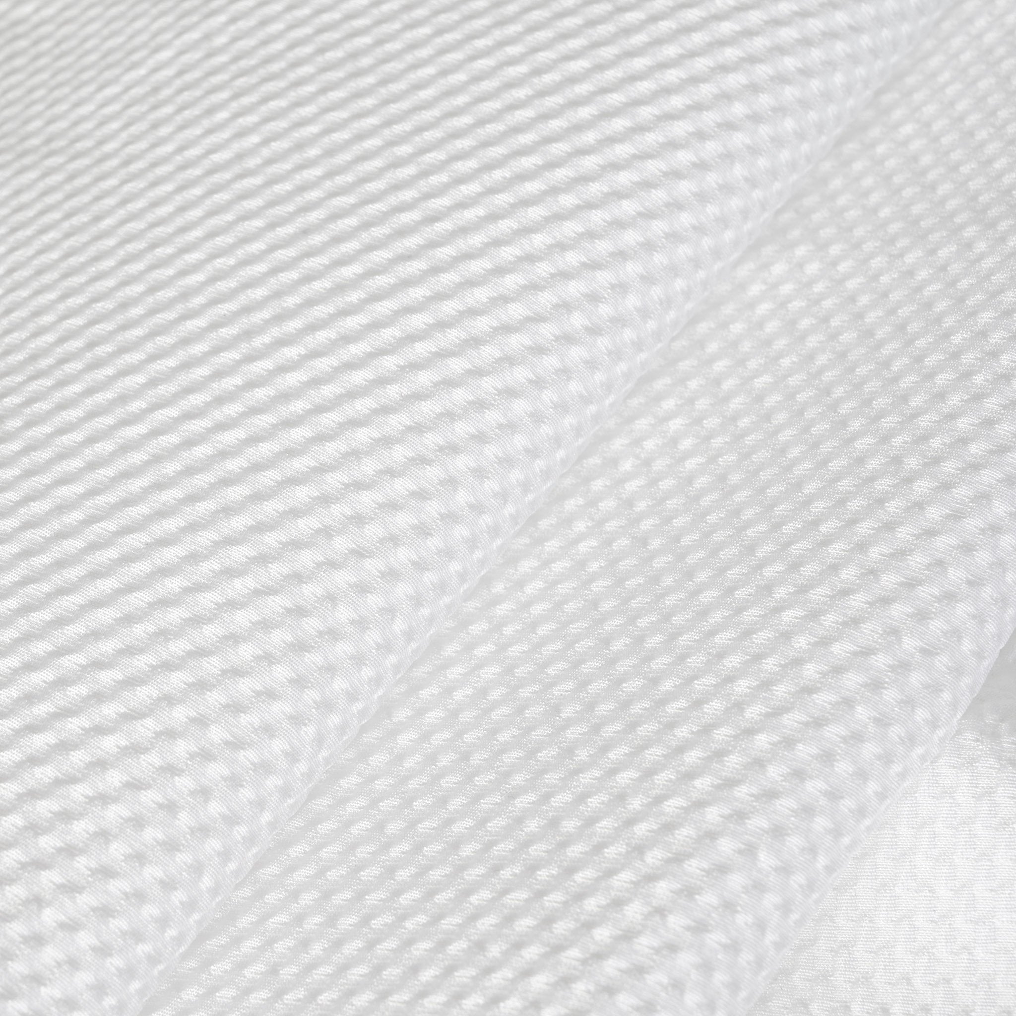 White Abstract Jacquard Fabric 97090