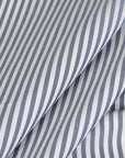 White & Blue Poplin Fabric 98933