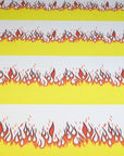 White Flame Print Jersey Fabric 6833