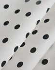 White Polka Dot Crepe Fabric 3475