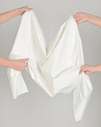 White Stretchy Cotton Twill Fabric 2722