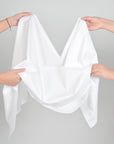 White Stretchy Poplin 8537
