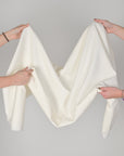 White Stretchy Suiting Fabric 11104