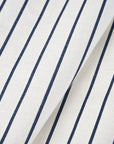 White Striped Linen Fabric 96080