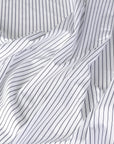 White Striped Shirting Fabric 2922