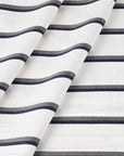 White Striped Shirting Fabric 3187