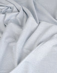White and Blue Corduroy Fabric 3478