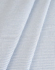 White and Blue Corduroy Fabric 3478