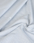 White and Blue Corduroy Fabric 3478