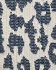 White and Navy Coating Fabric 80053
