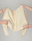 Yellow Check Coating Fabric 11082