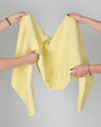 Yellow Double Weave Crepe Fabric 2689