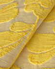 Yellow Floral Jacquard Fabric 2209