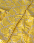 Yellow Floral Jacquard Fabric 2209