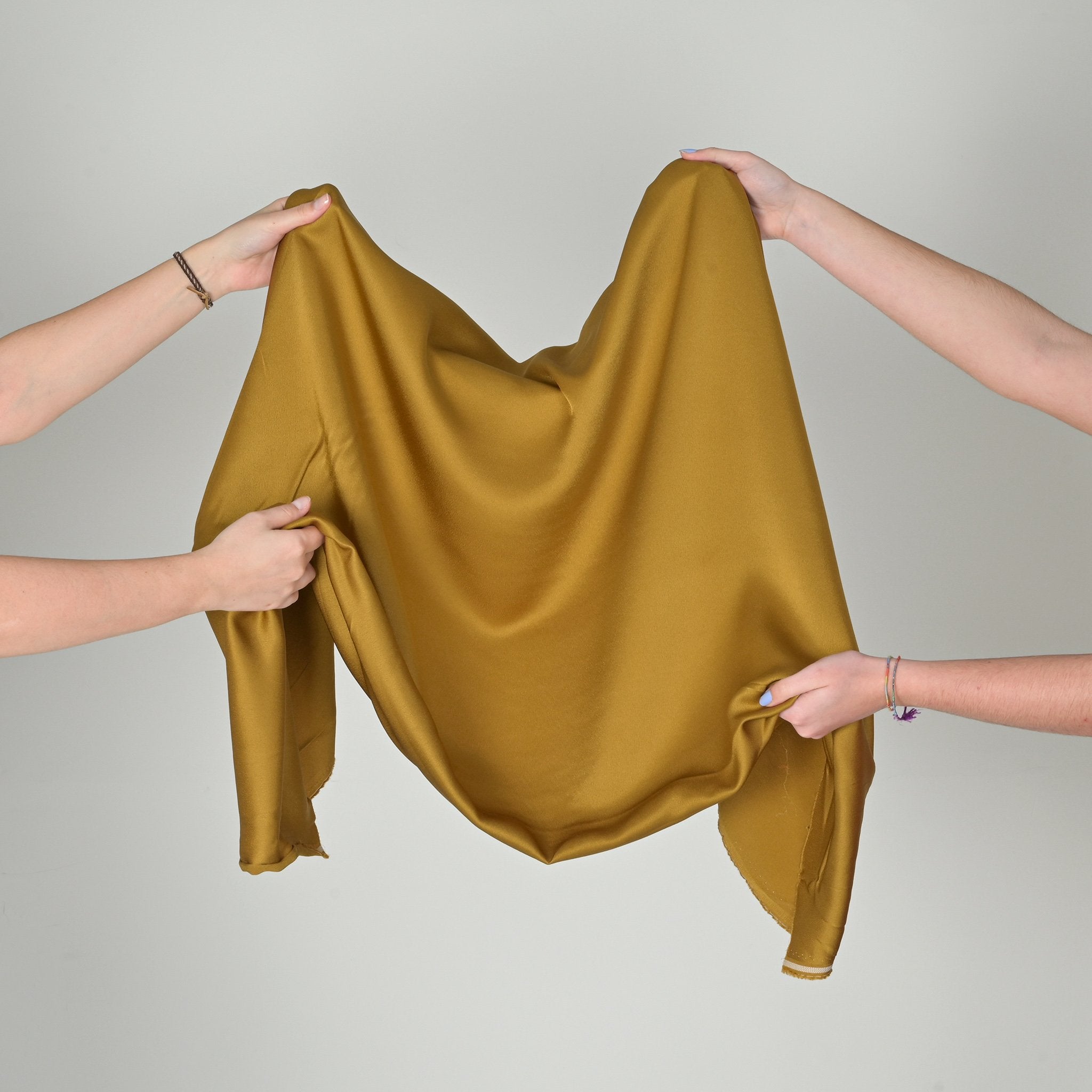 Yellow Satin Back Crepe Fabric 96900