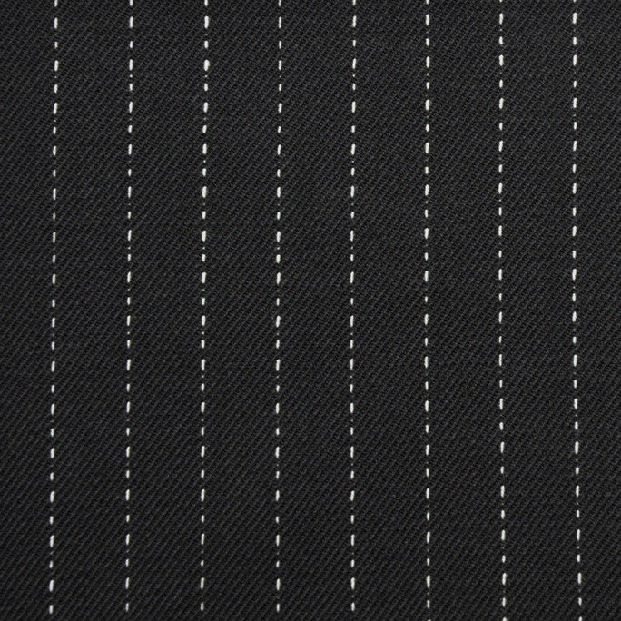 Fancy Chalk Stripe Suiting Fabric 52 - Fabrics4Fashion