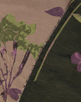 Black / Mauve Floral Jacquard 58 - Fabrics4Fashion