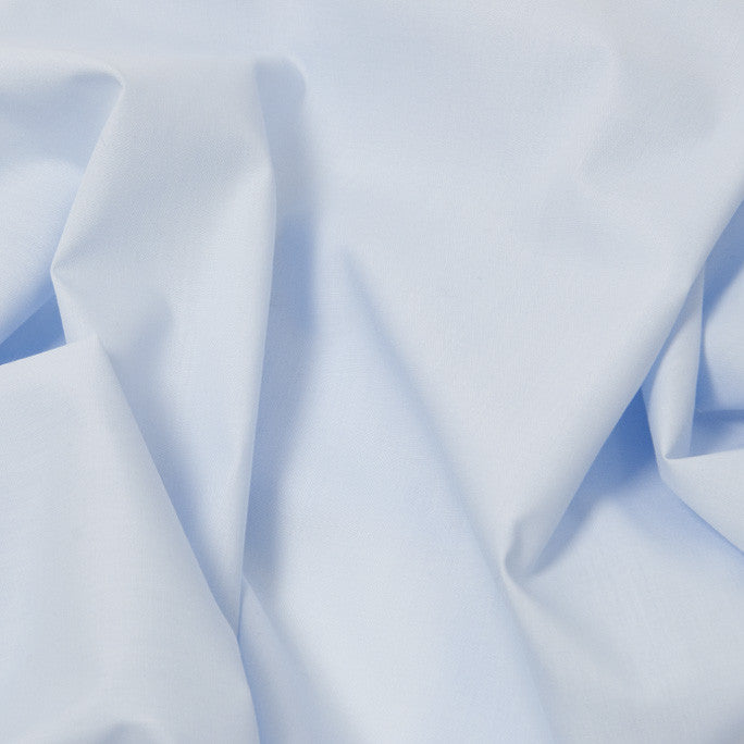 Baby Blue Plain Poplin 86 - Fabrics4Fashion