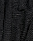 Black Shiny / Matte Smoke Fabric 1024 - Fabrics4Fashion