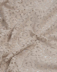 Oyster Floral Lace 1029 - Fabrics4Fashion